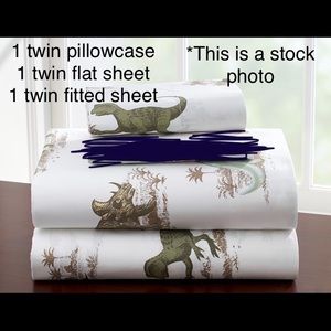 ❗️lowest❗️Pottery Barn Kids Dino Twin Sheet Set
